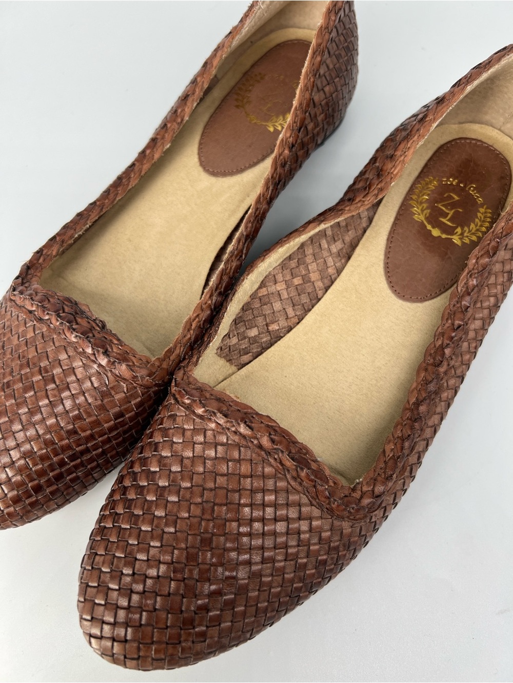 Zoe & Luca woven brown ballet flats 8.5 - Picture 4 of 4